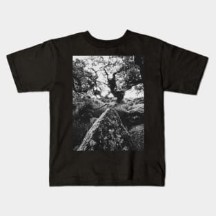 Whistman's Wood in Black and White Kids T-Shirt